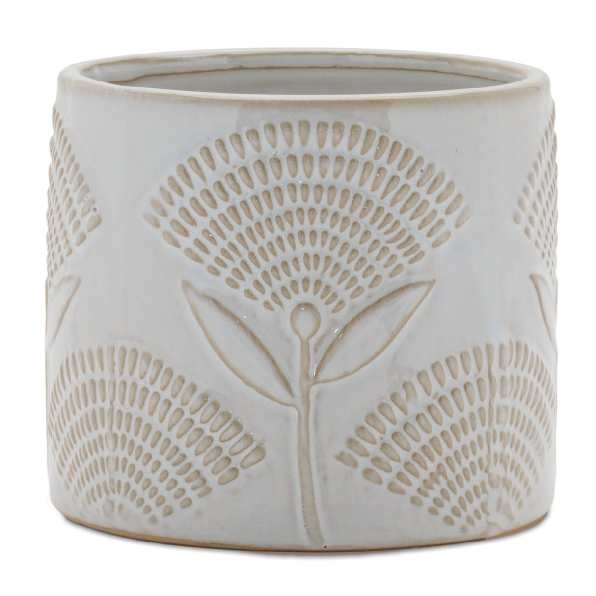 Porcelain Floral Patterned Planter (Set of 2)