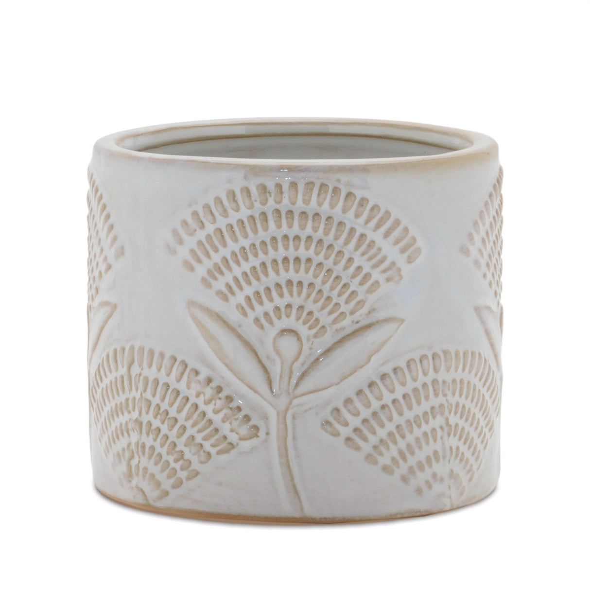 Porcelain Floral Patterned Planter (Set of 2)