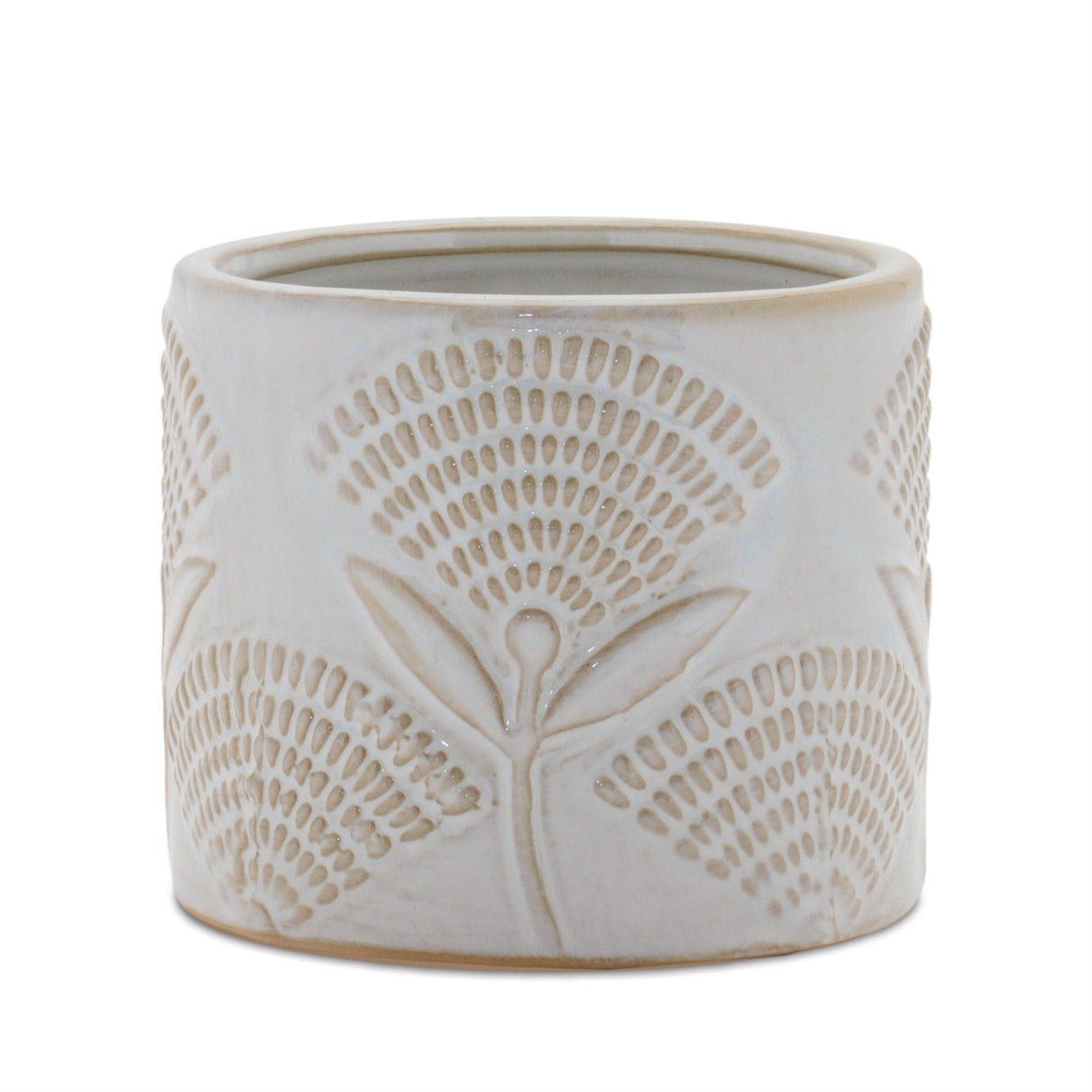 Porcelain Floral Patterned Planter (Set of 2)