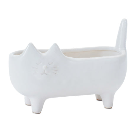 Ceramic-Cat-Planter-(Set-of-2)-Pots-&-Planters