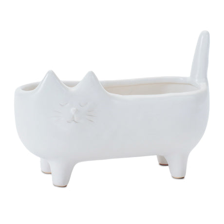 Ceramic-Cat-Planter-(Set-of-2)-Pots-&-Planters