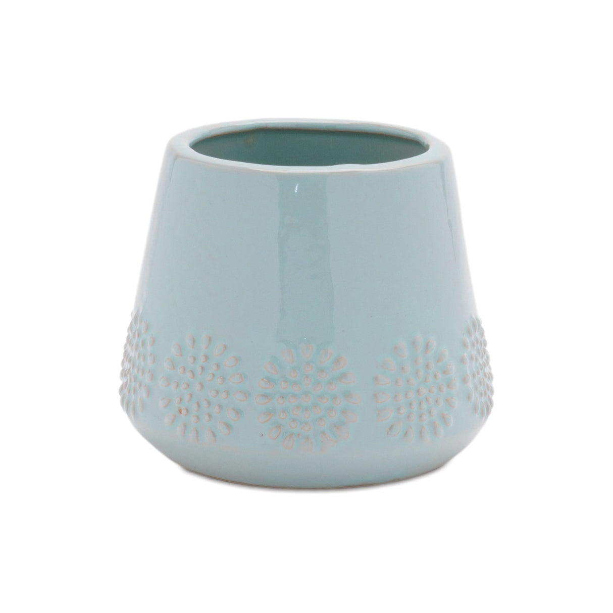 Ceramic Starburst Pattern Planter (Set of 2)