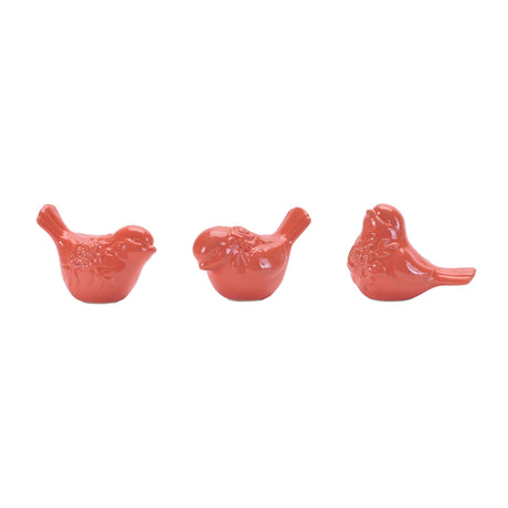 Ceramic-floral-bird-figurine-(set-of-6)-Figurines