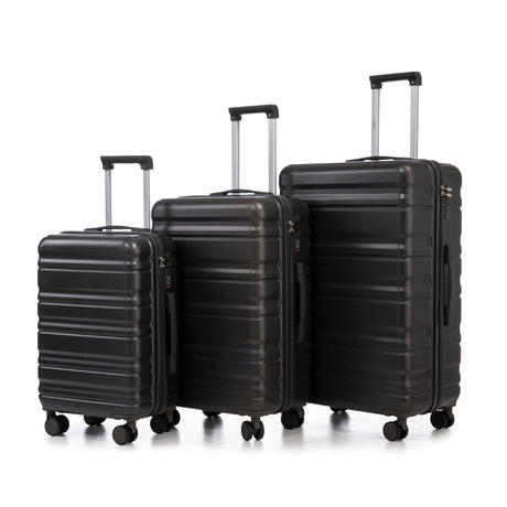 HIFINE-TOURIST-20'/24'/28'-3-pcs/set-in-ABS-Spinner-Wheel-Luggage,(Dark-Gray)-Luggage-Sets