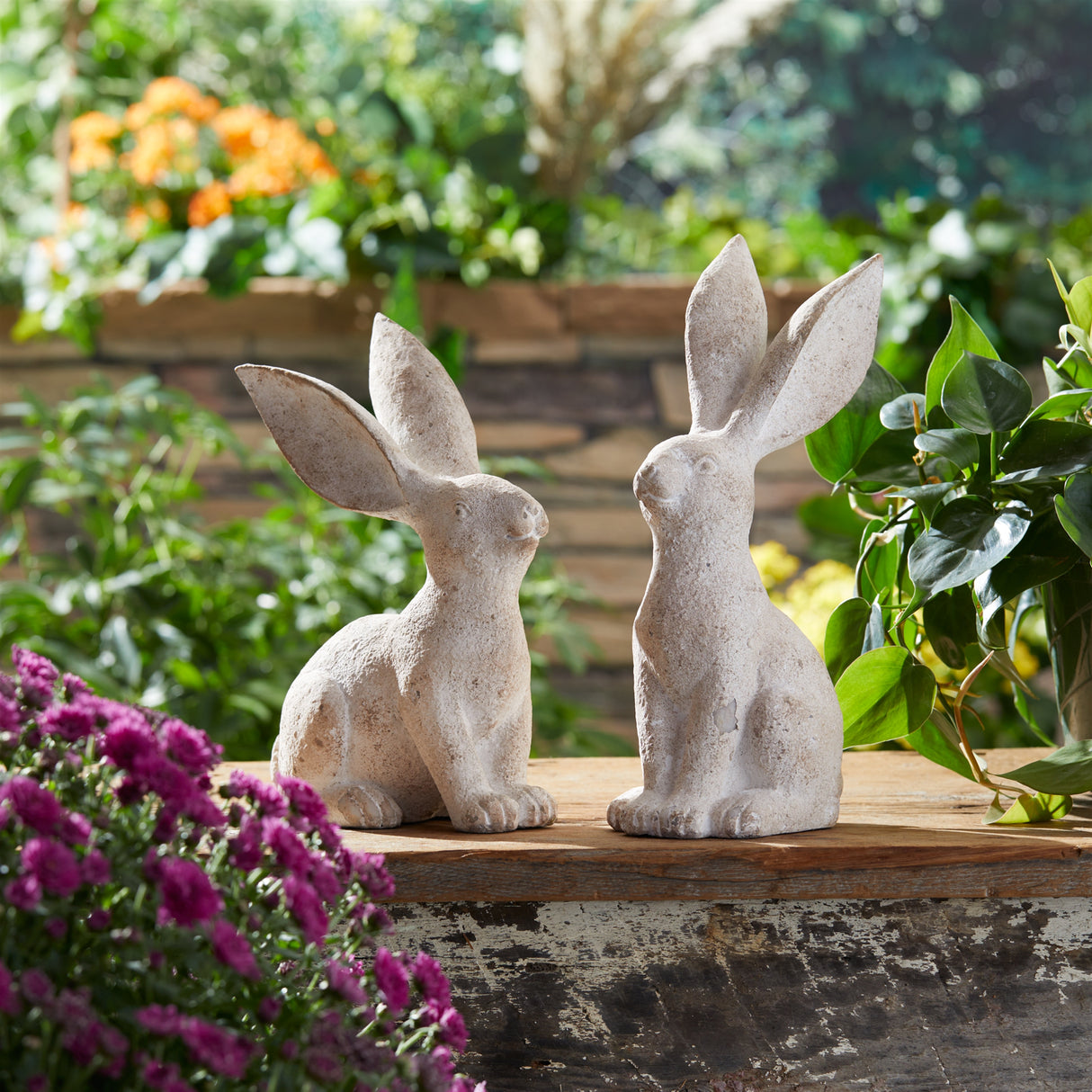 Long Ear Rabbit Figurine (Set of 4)
