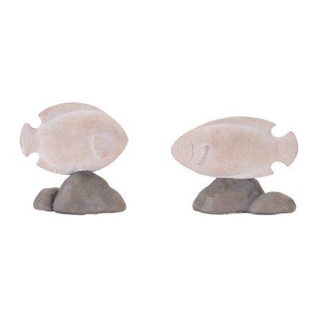 Fish-on-rock-décor-(set-of-4)-Decorative-Objects