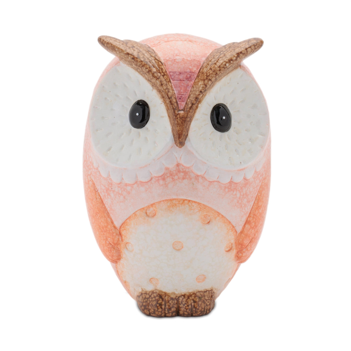 Terra cotta owl décor (set of 3)