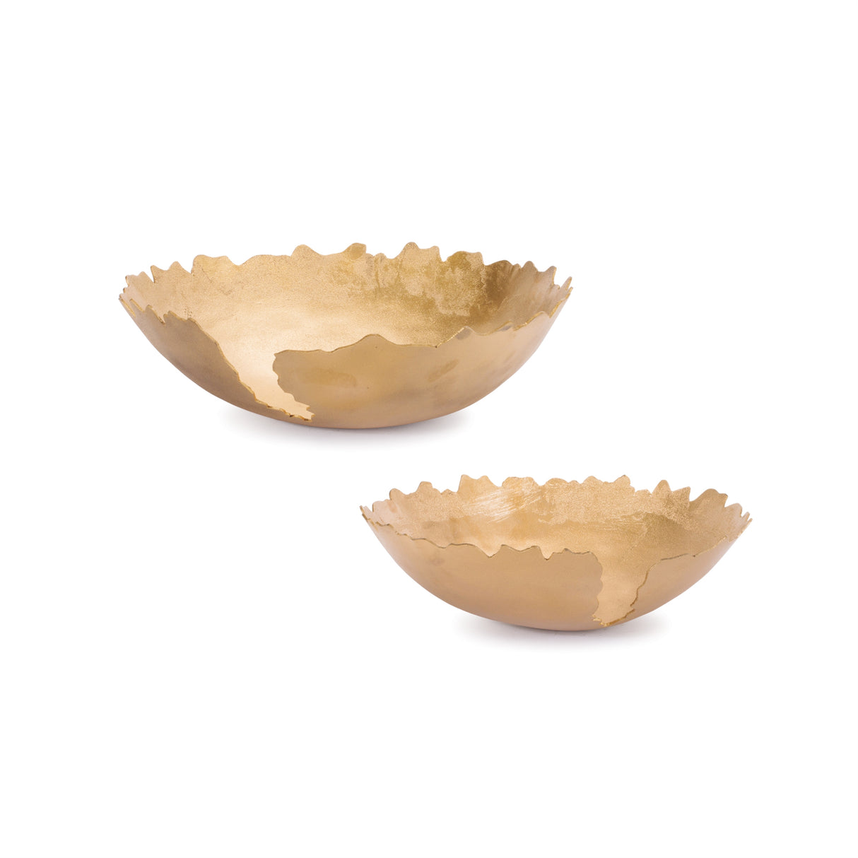 Metallic-Abstract-Aluminum-Bowl-(Set-of-2)-Bowls