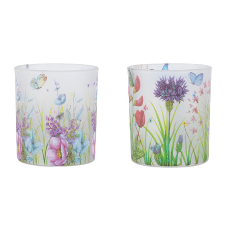 Floral-butterfly-votive-candle-holder-(set-of-3)-Candle-Holders