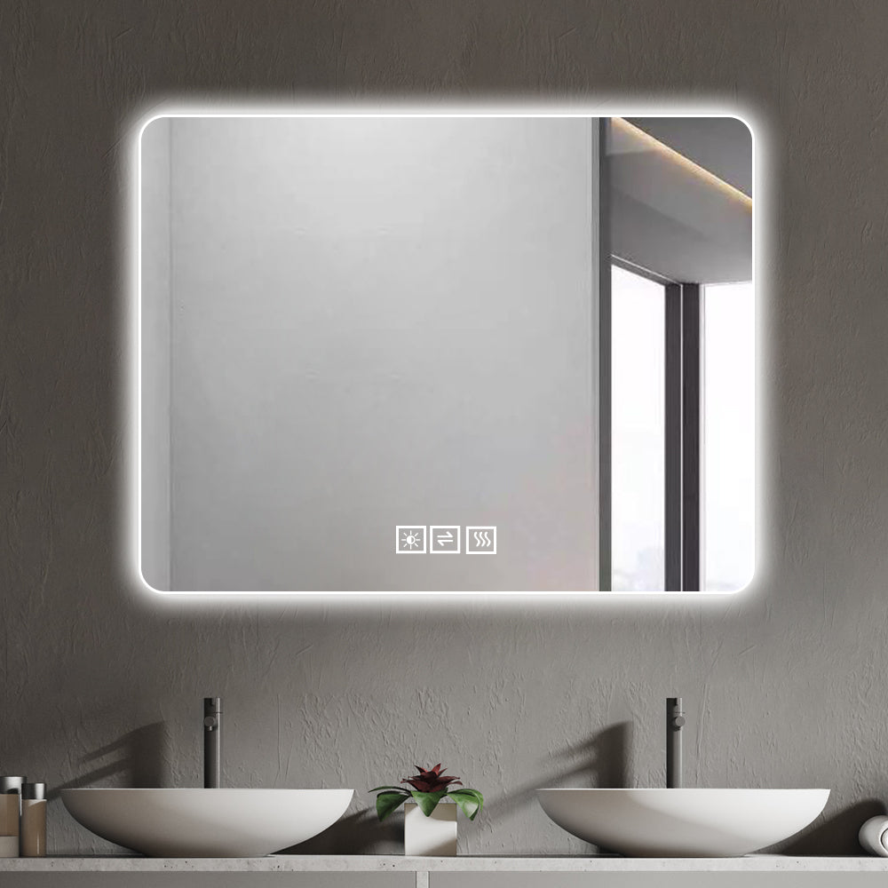 LED Backlit Bathroom Mirror with Anti-Fog Functionality