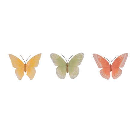 Colorful-butterfly-décor-(set-of-3)-Decorative-Objects