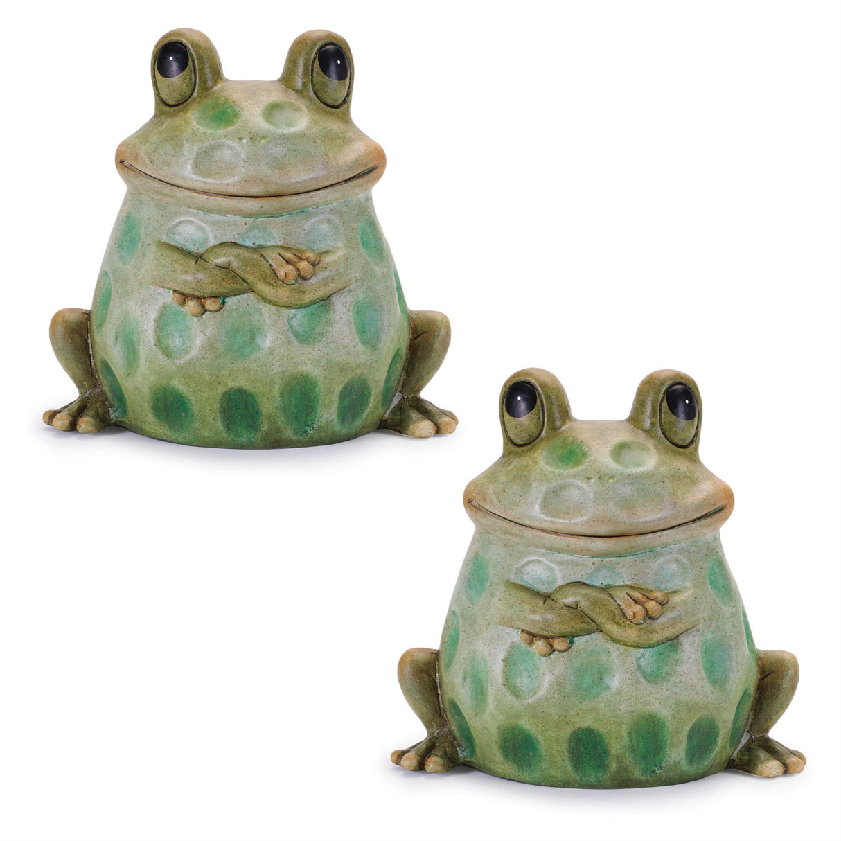 Terra Cotta Sitting Garden Frog (Set of 4)
