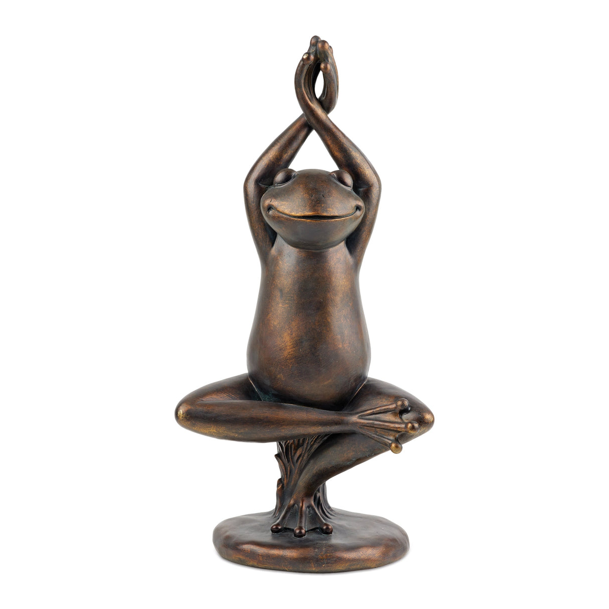 Yoga Frog Garden Statue 25"G