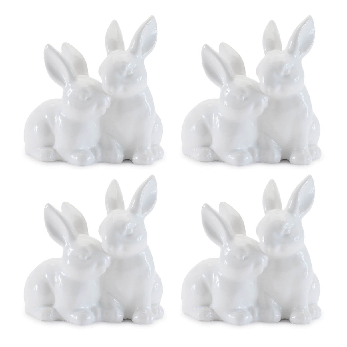 Ceramic-Mini-Garden-Bunny-Couple-(Set-of-4)-Garden-Decor