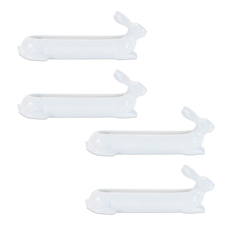Ceramic Garden Bunny Planter (Set of 4)