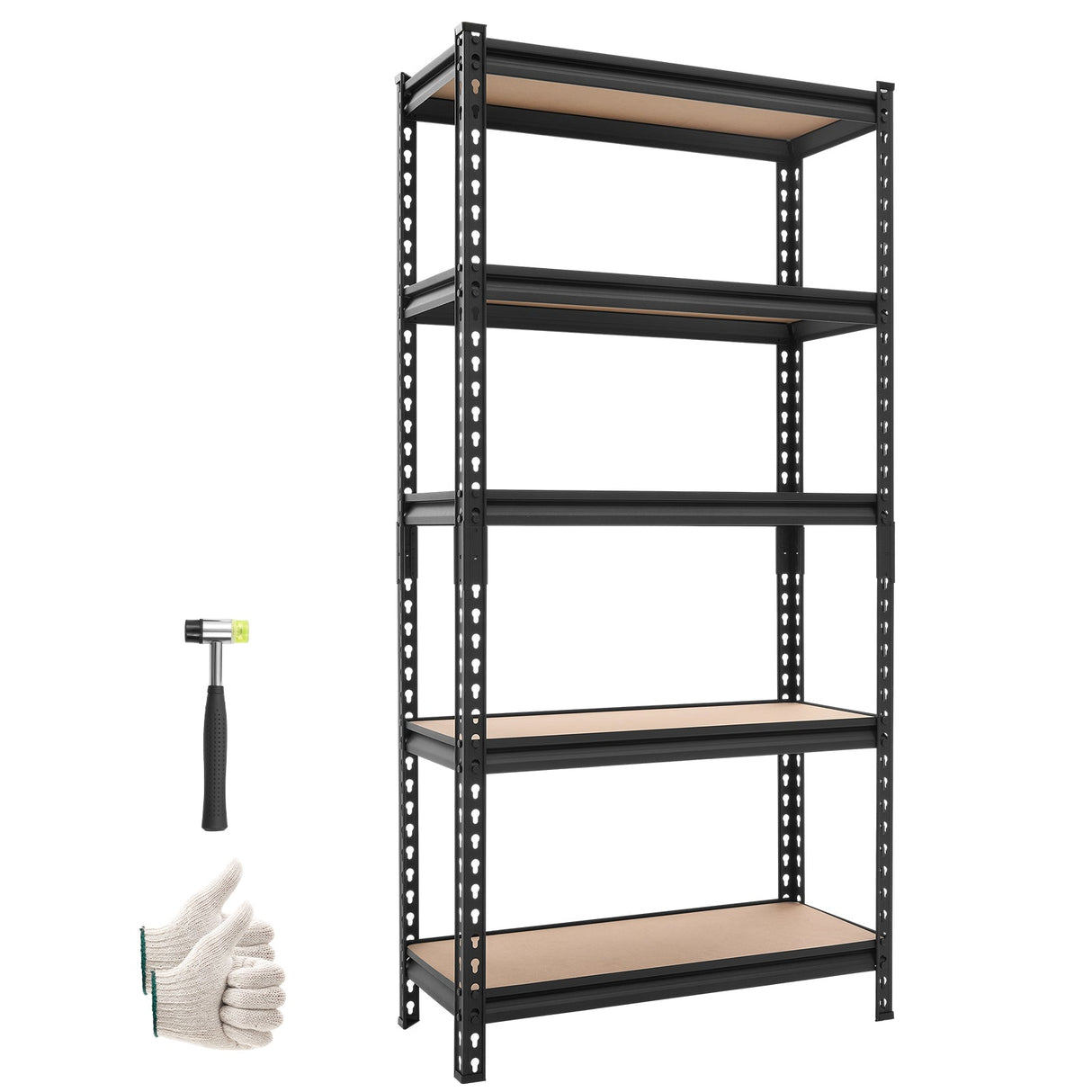 5-Tier Adjustable Storage Shelves for Versatile Organization