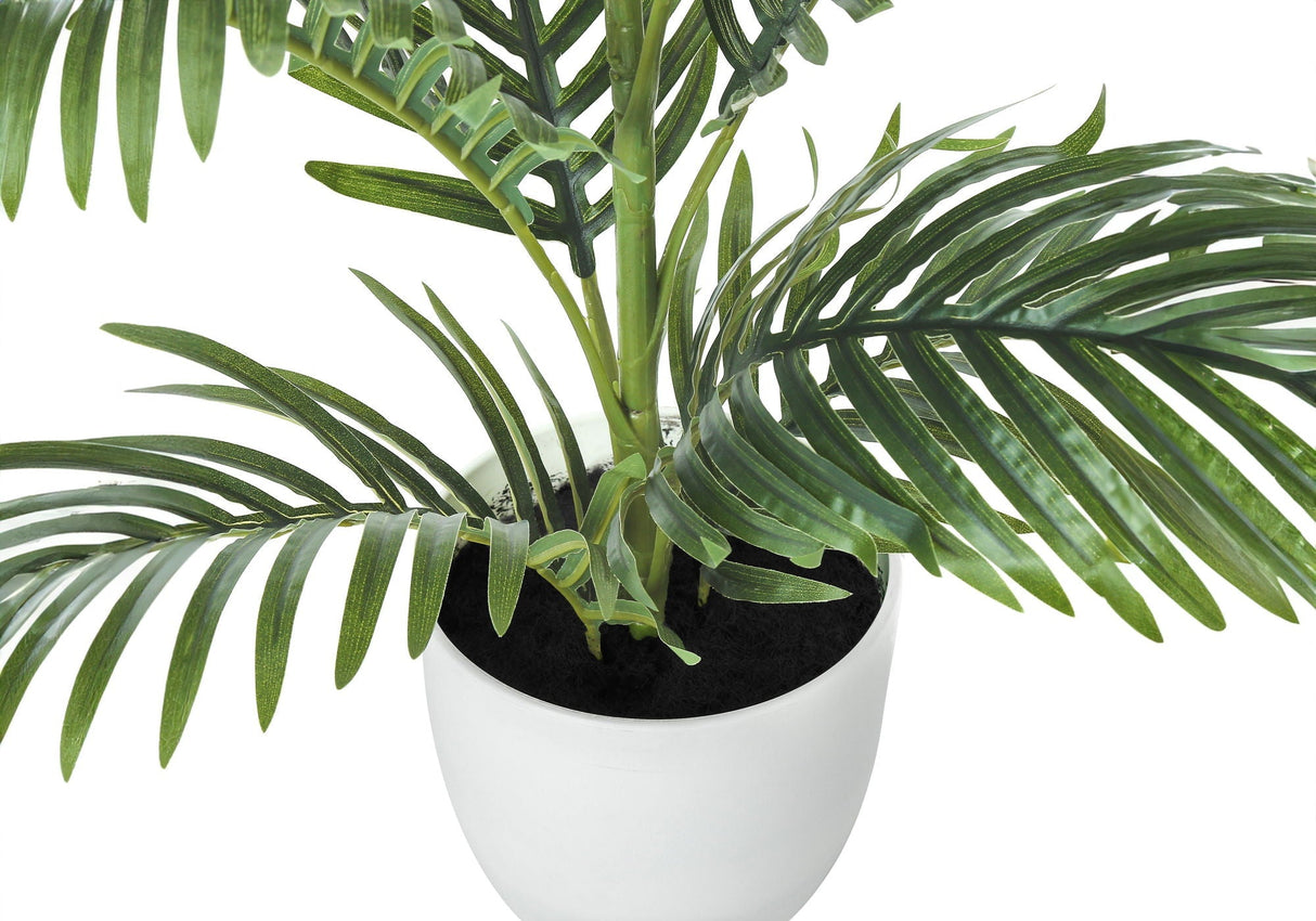 28" Tall Artificial Indoor Palm Tree with Real Touch Leaves