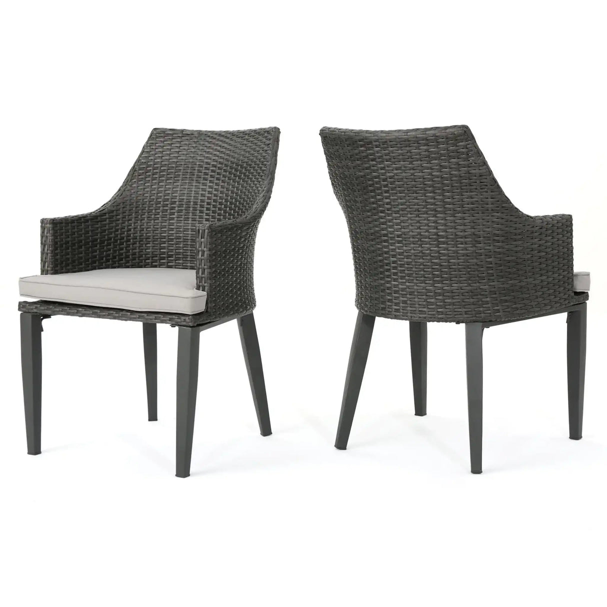 Hillhurst Outdoor Chair Set of 2 with Comfortable Weather Resistant Cushions