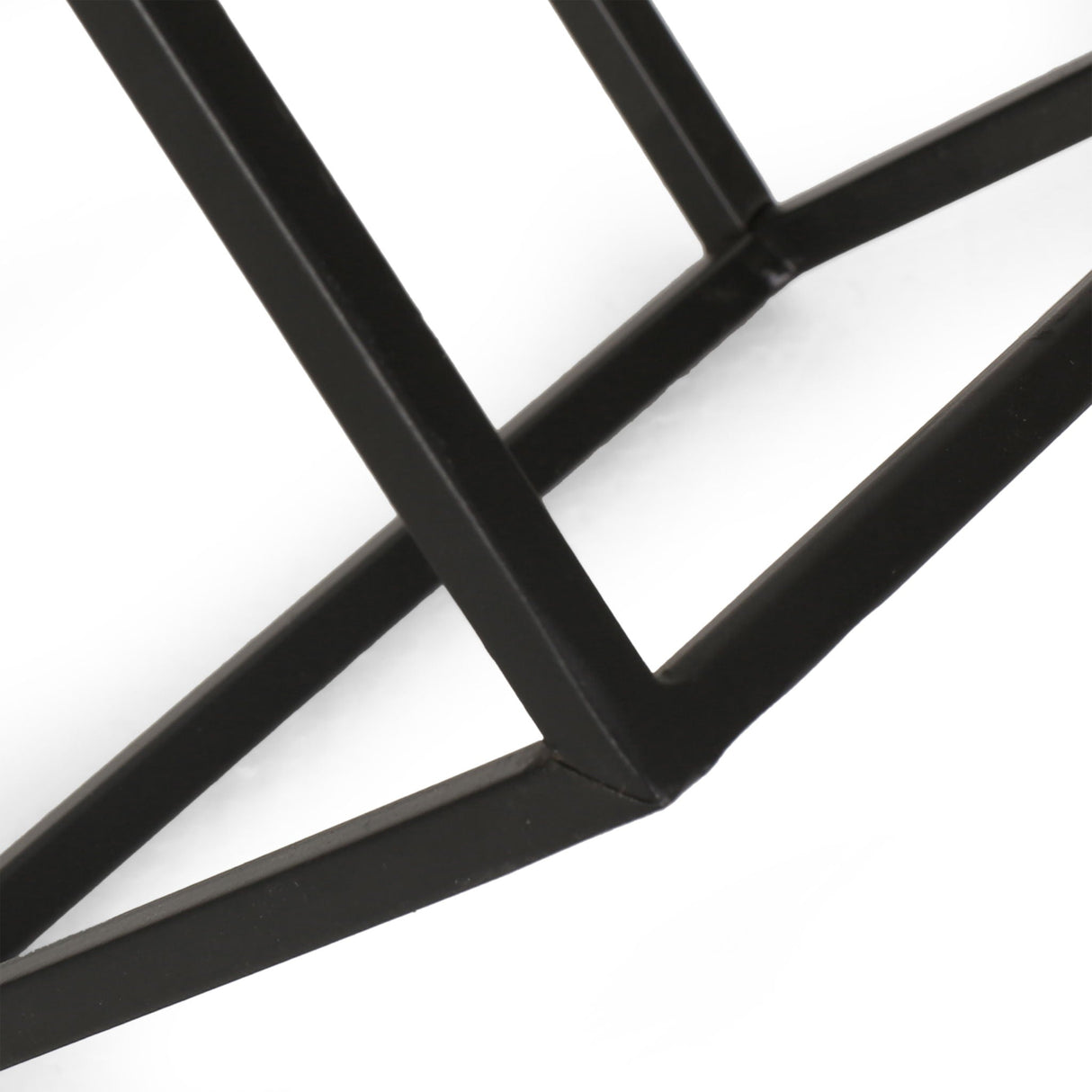 Modern Industrial Tabletop Wine Rack With 7 Bottle Holders - Black