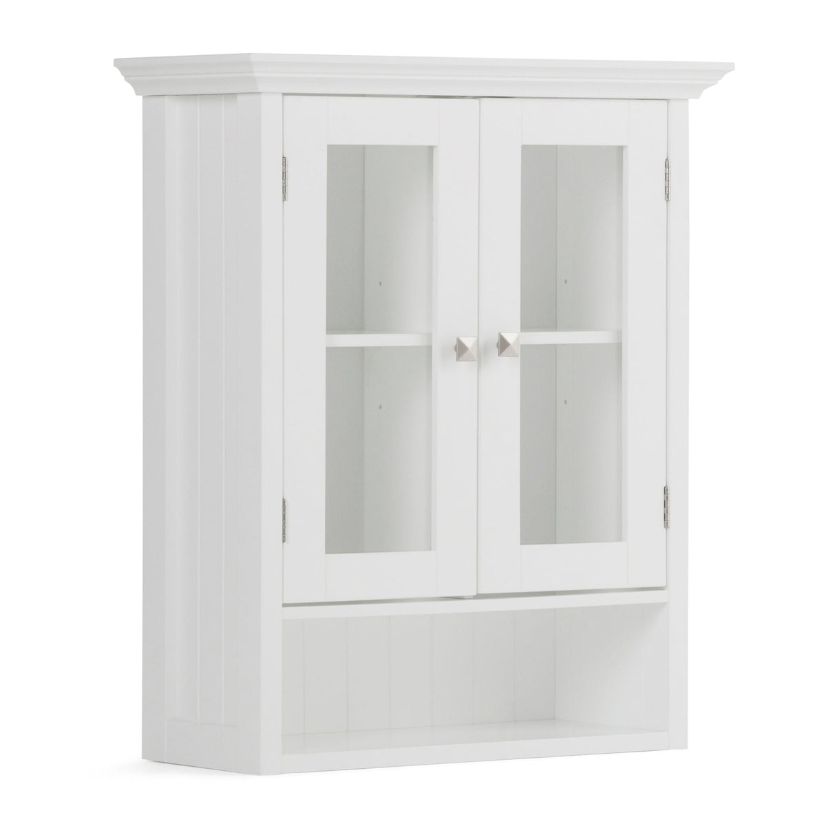 Acadian - Double Door Wall Cabinet - Pure White