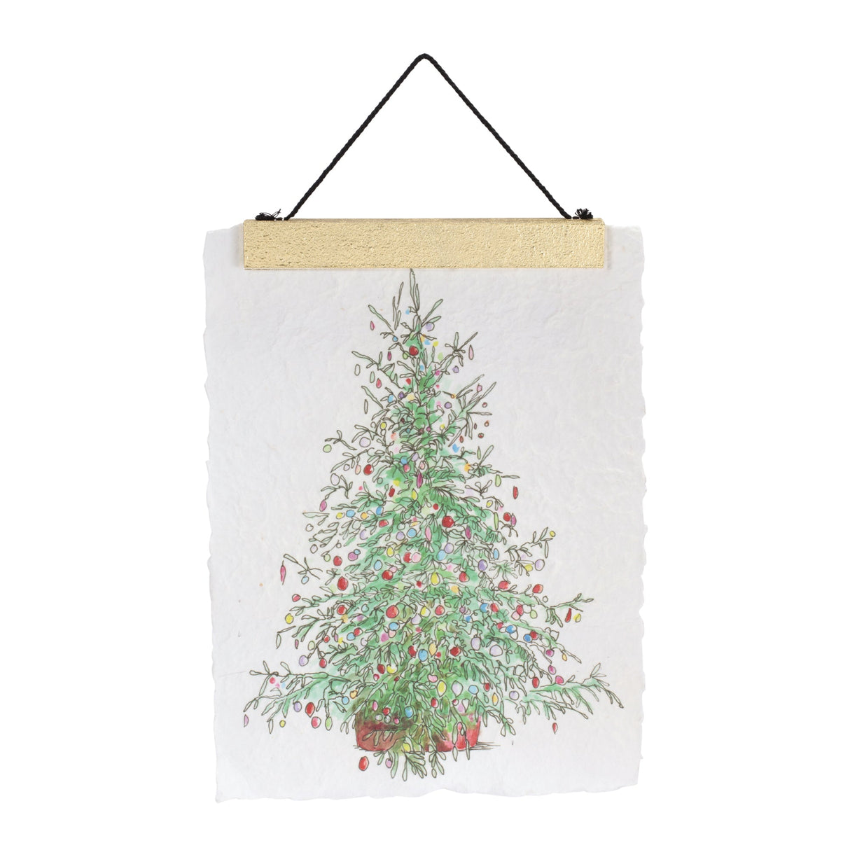 Christmas Tree & Ice Skate Holiday Banner (Set of 2)