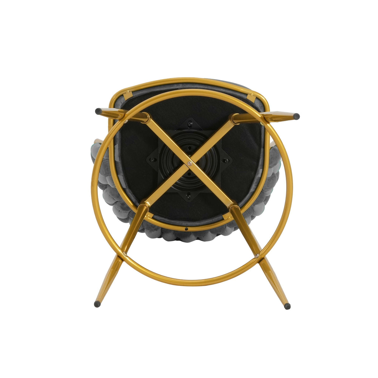 Modern Low Back Upholstered Counter Height Bar Stools (Set of 2)