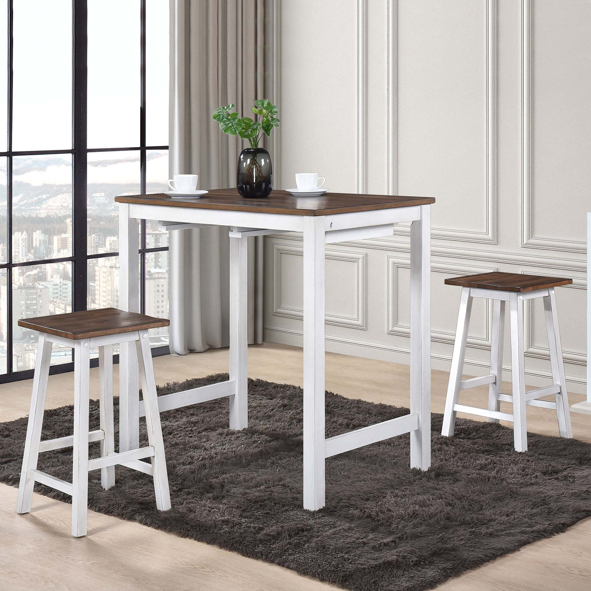 3 Pieces Counter Height Set