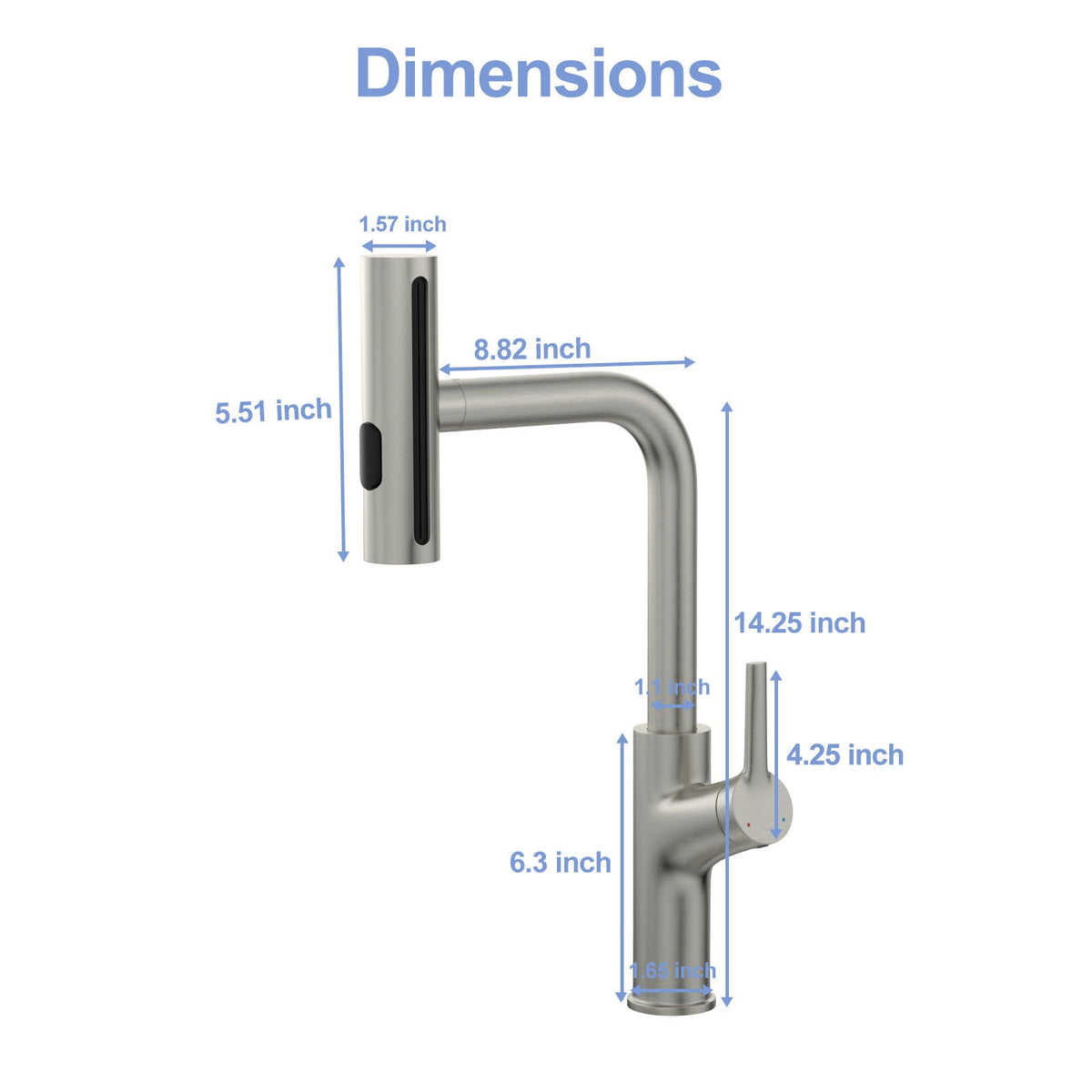 Drop-In Kitchen Sink With Pull-Out Faucet And Soap Dispenser