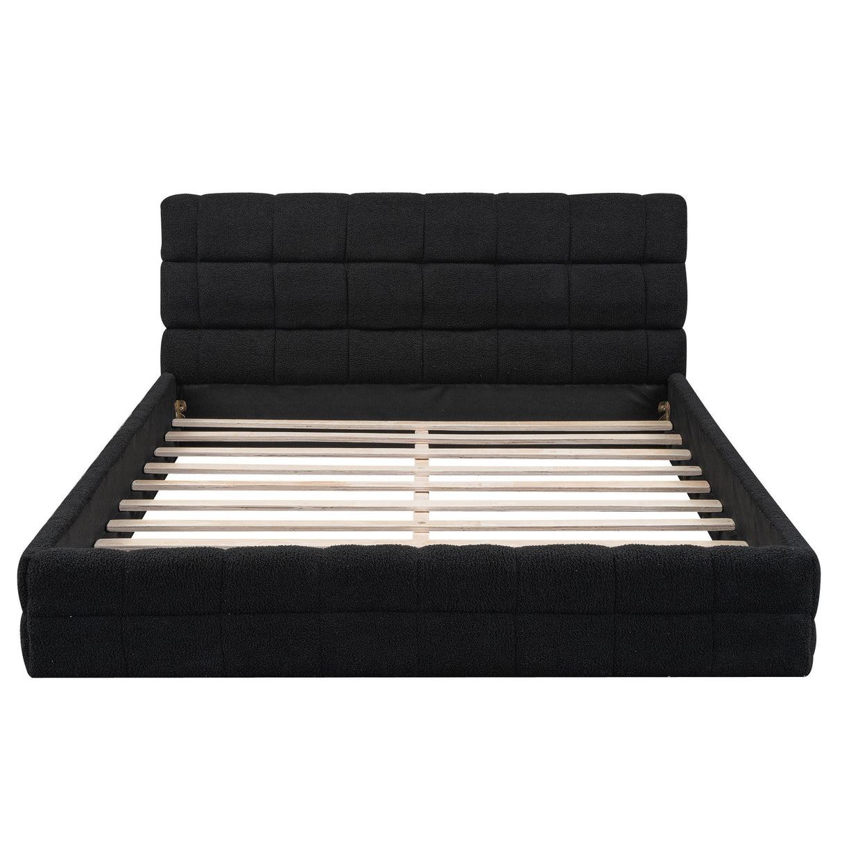 Upholstered Platform Bed With Headboard