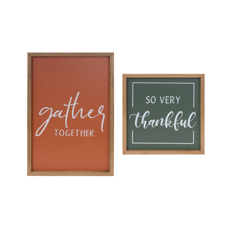 Gather-and-Thankful-Sentiment-Sign-(Set-of-2)-Christmas-Decor