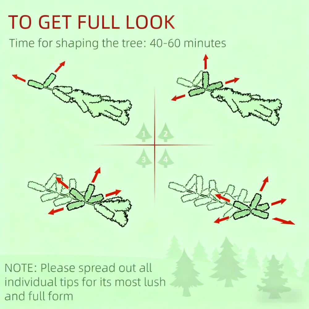 Artificial Snow Christmas Trees with Frosted Branches