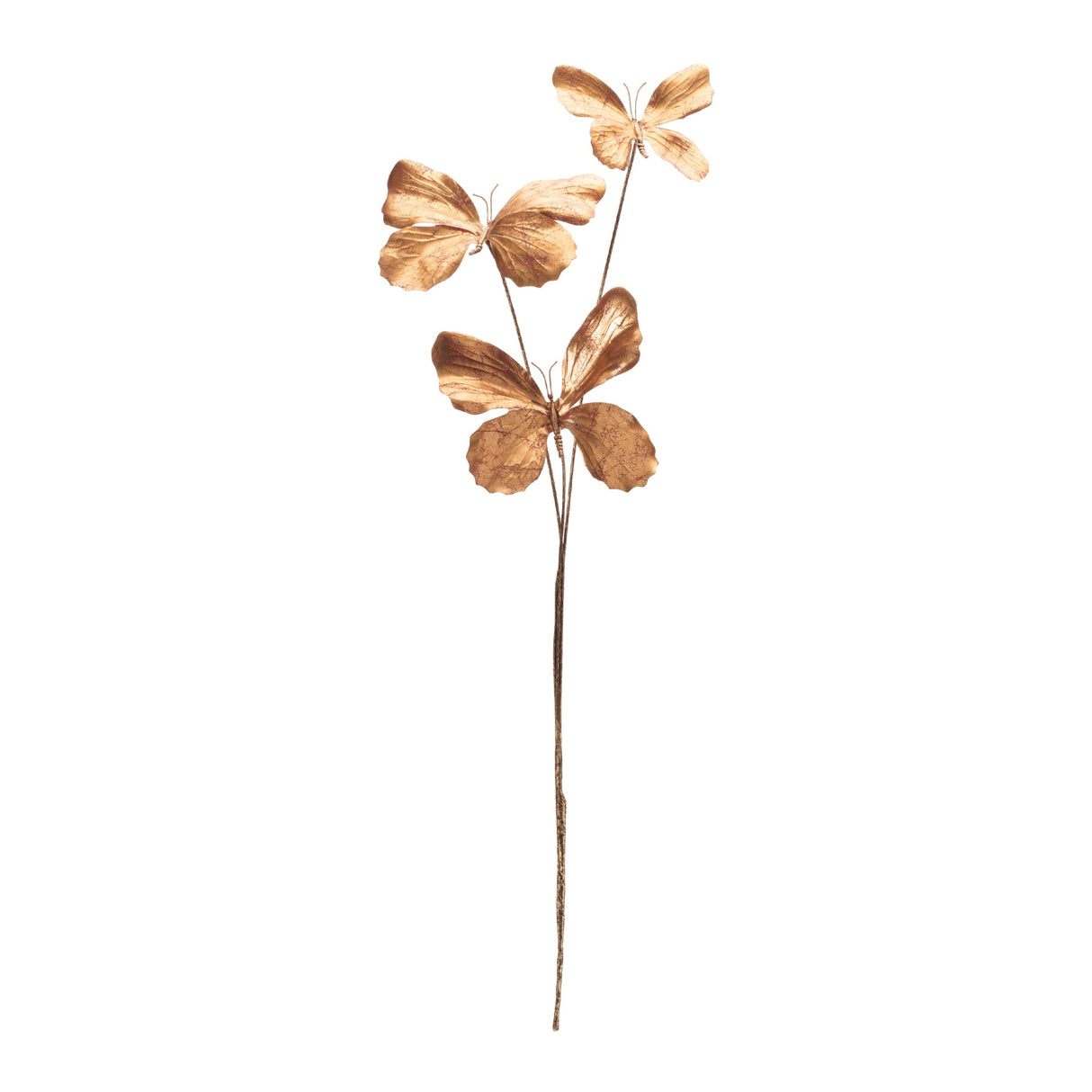 Metallic Butterfly Spray (Set of 6); Gold