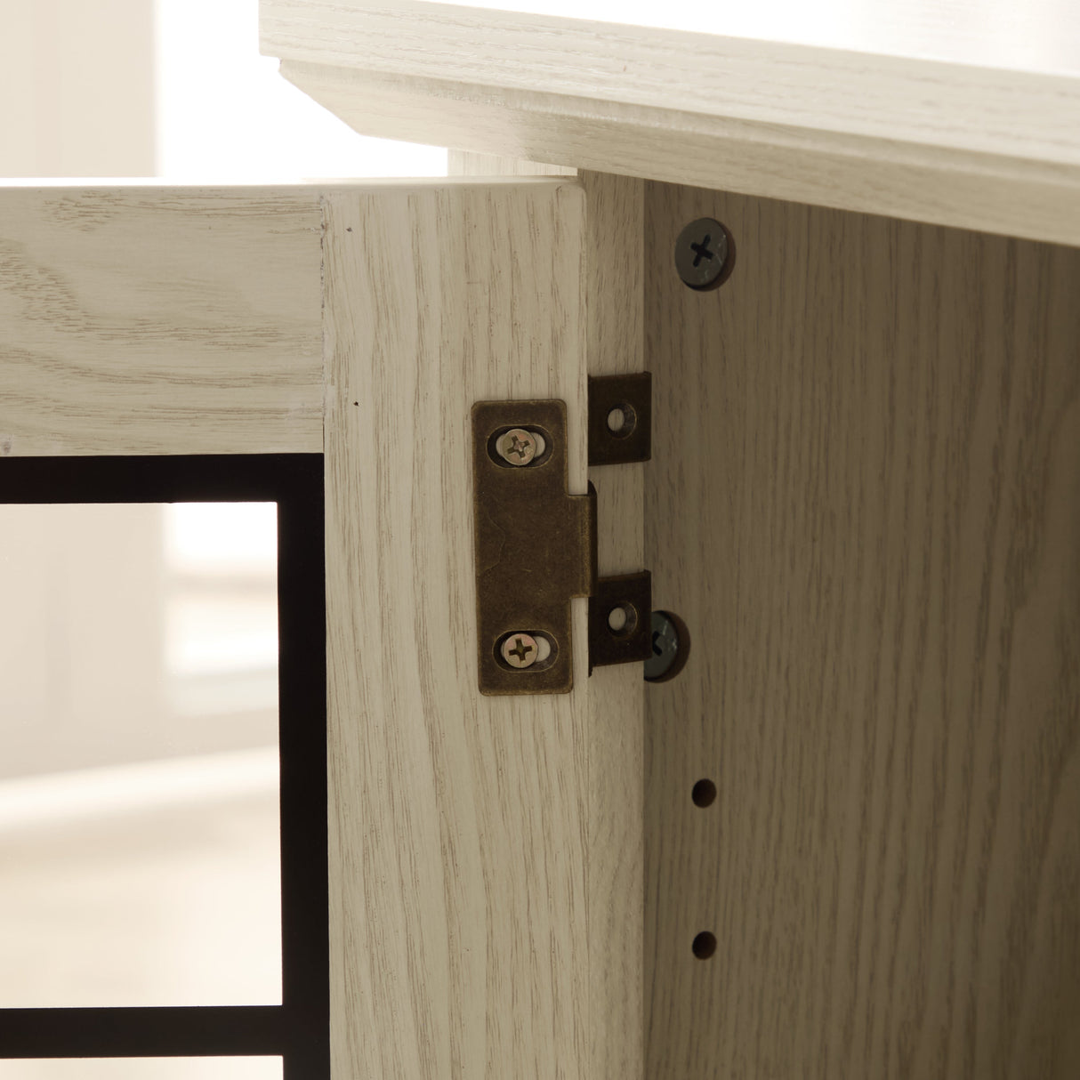 58" Modern TV Stand with Electric Fireplace and Storage