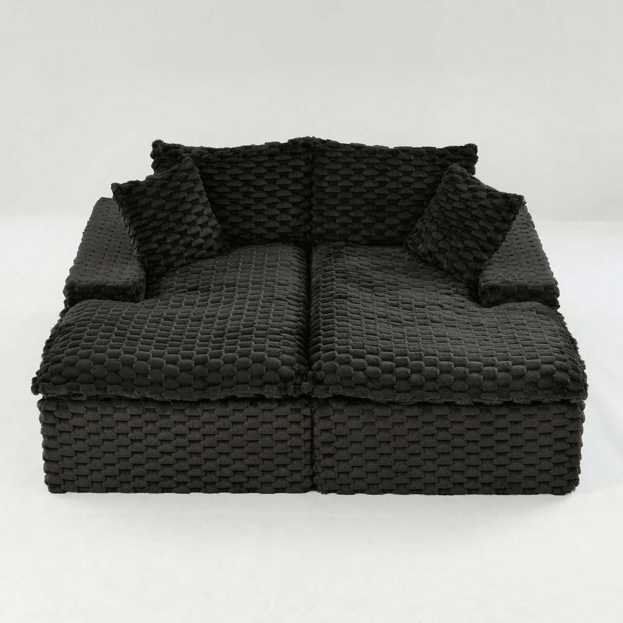 Double Chaise Lounge With Full Compressed Sponge
