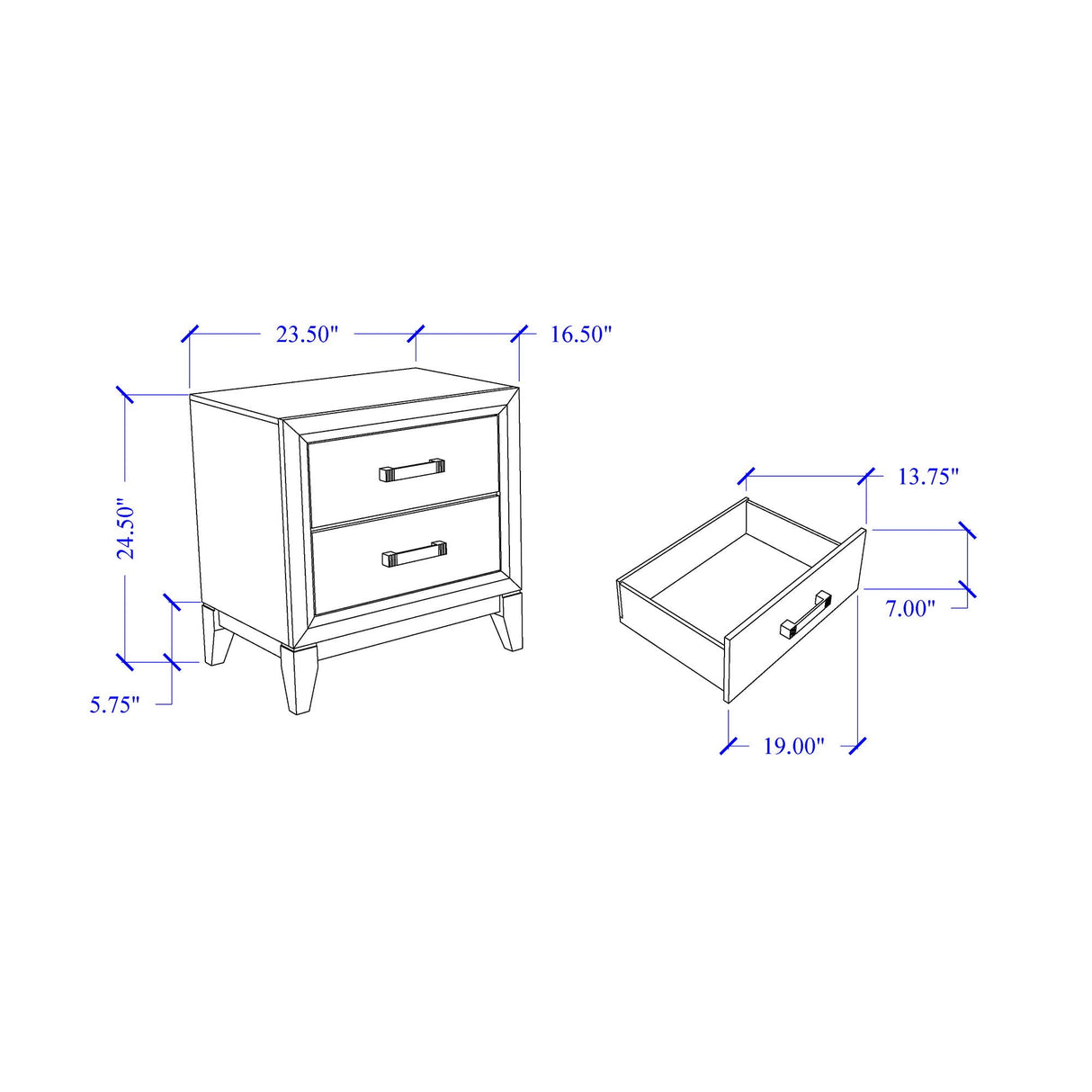 Mirage - 5 Piece Bedroom Set
