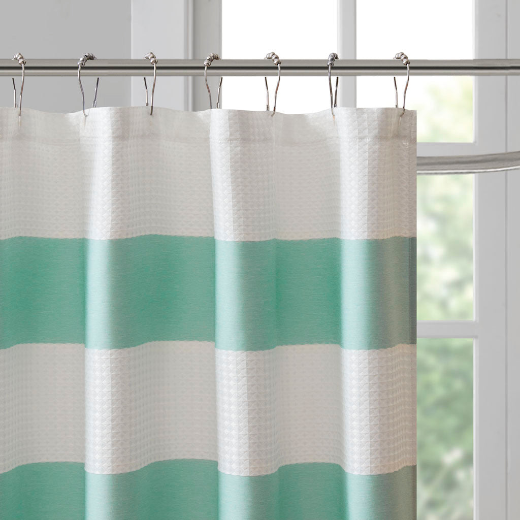 Aqua Shower Curtain with 3M Scotchgard Water Repellency - 72x72