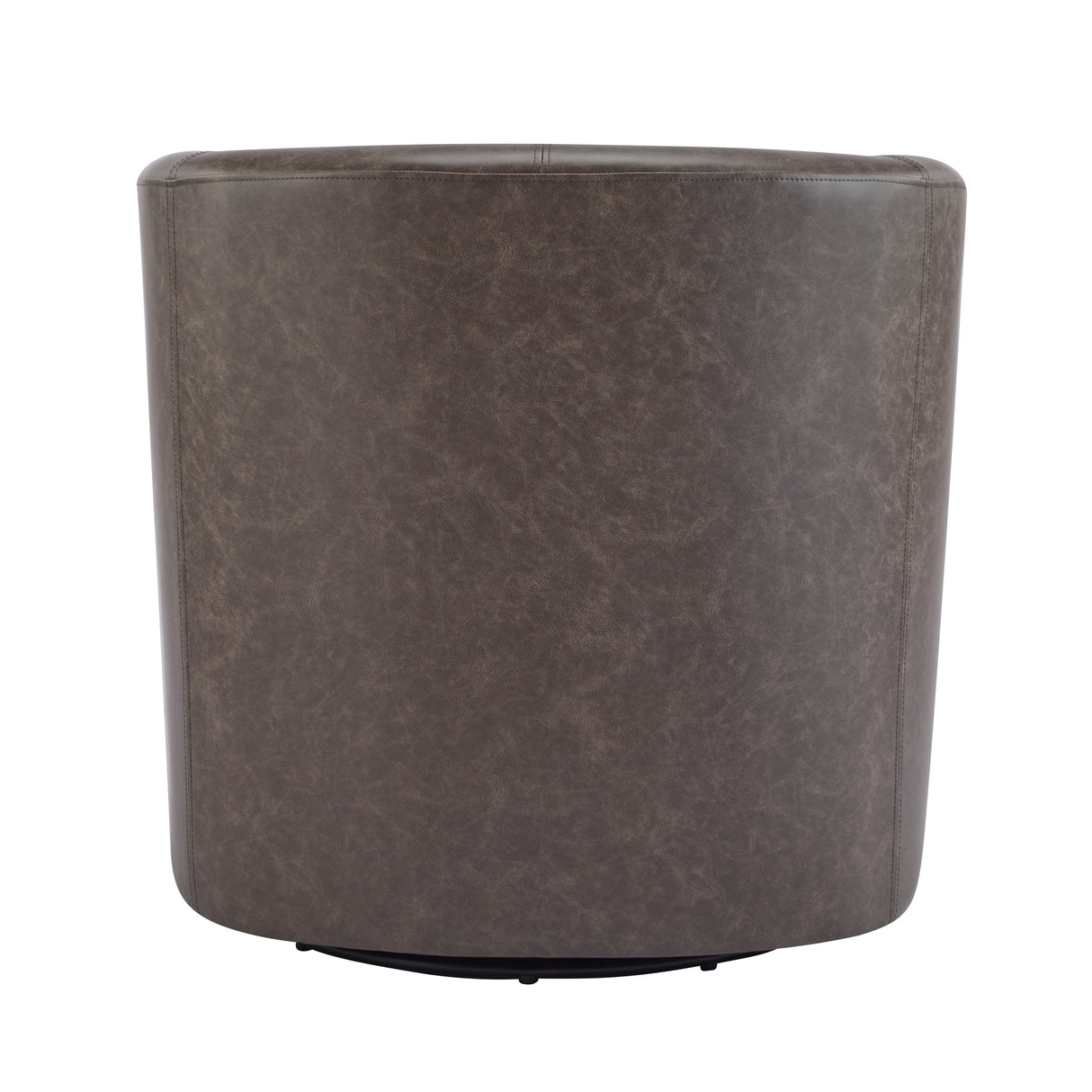 Wilmore Faux Leather Swivel Barrel Chair
