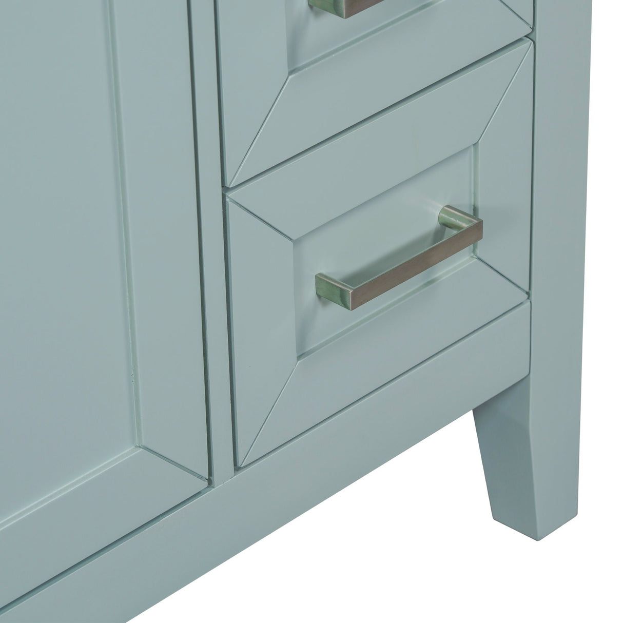 30" Bathroom Vanity Without Sink, Cabinet Base Only, Bathroom Cabinet With Drawers - Green
