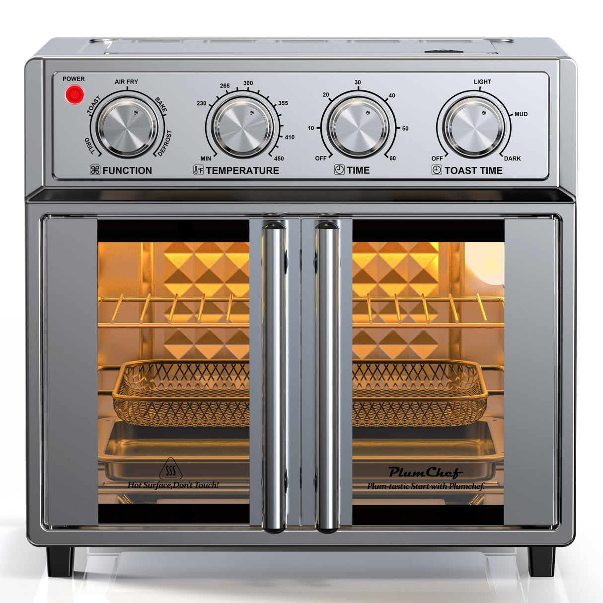 PlumChef 26QT Extra-Large French Double-Door Air Fryer