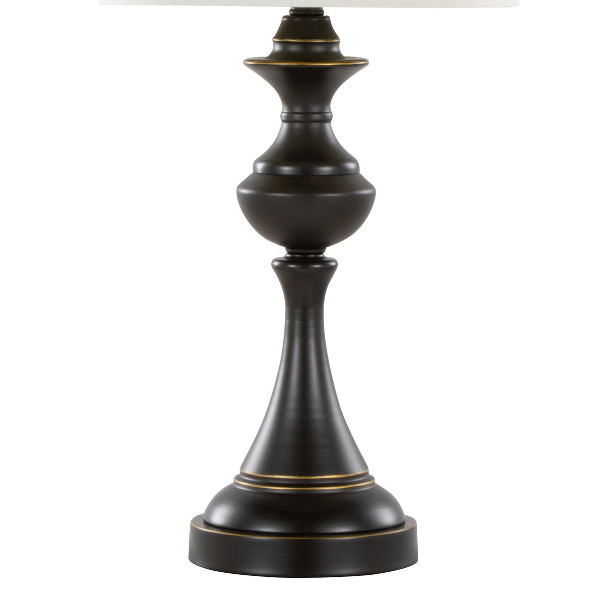 Montgomery 29" Contemporary Metal Table Lamp Set of 2 in Oil Rubbed Bronze