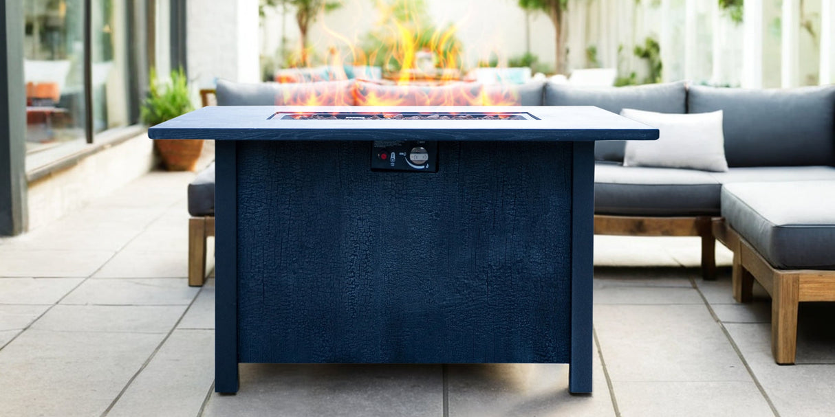 44"W x 25"H Outdoor Propane Fire Pit Table, 50,000 BTU