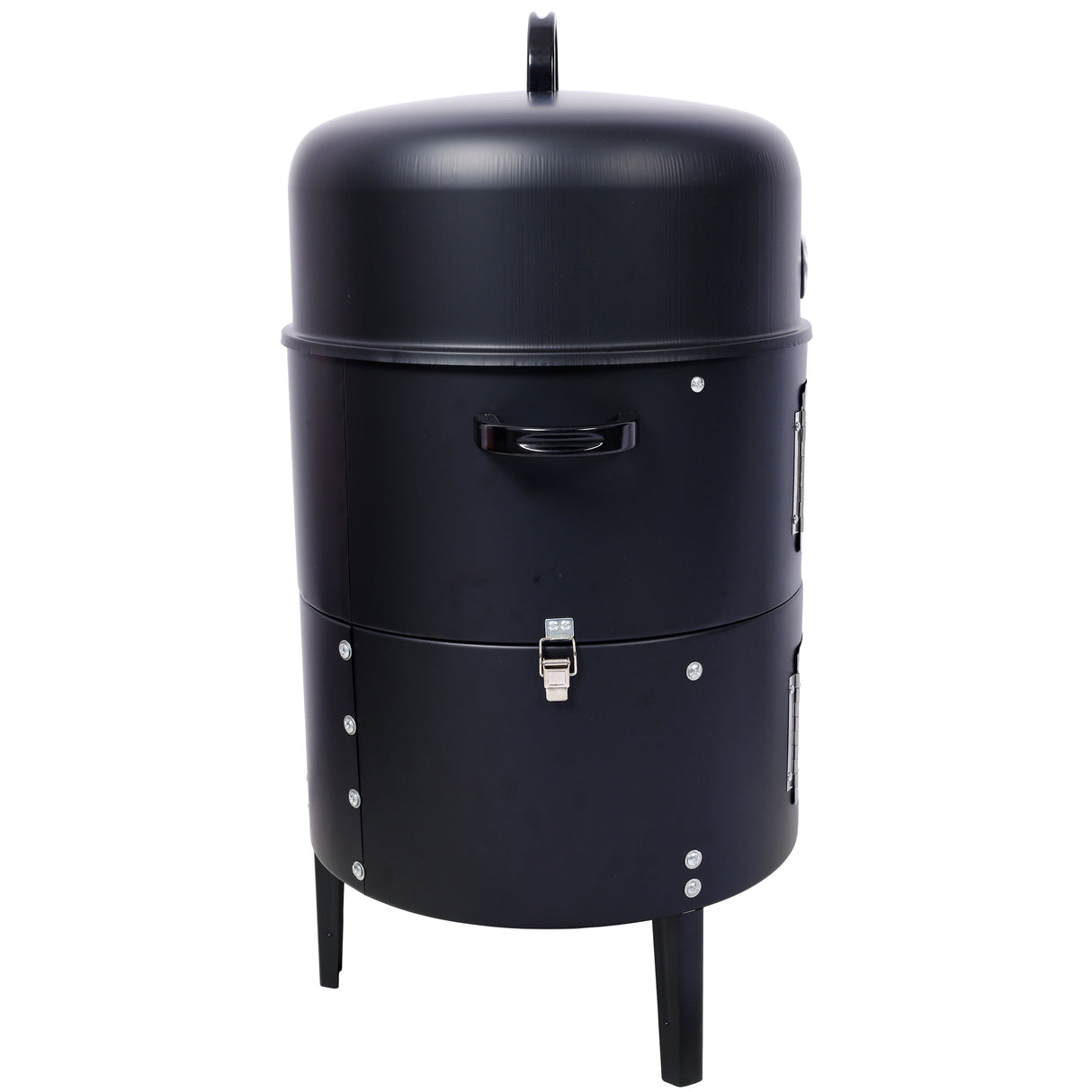17 Inch Steel Charcoal Smoker Heavy Duty Round BBQ Grill