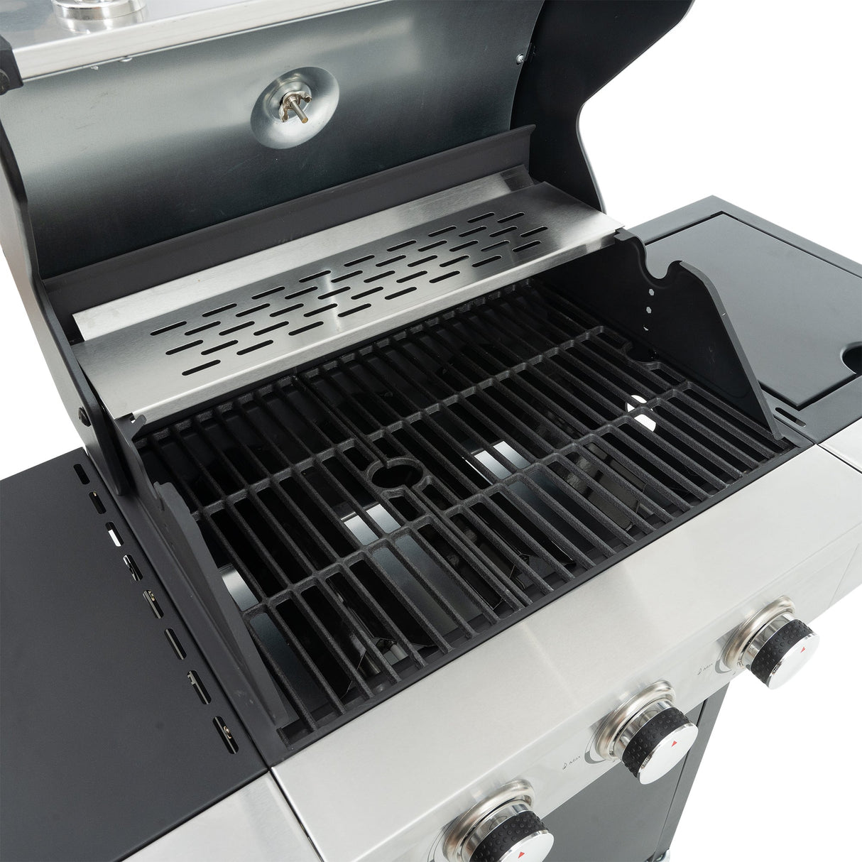 Propane Grill 3 Burner Stainless Steel Gas Grill with Side Burner