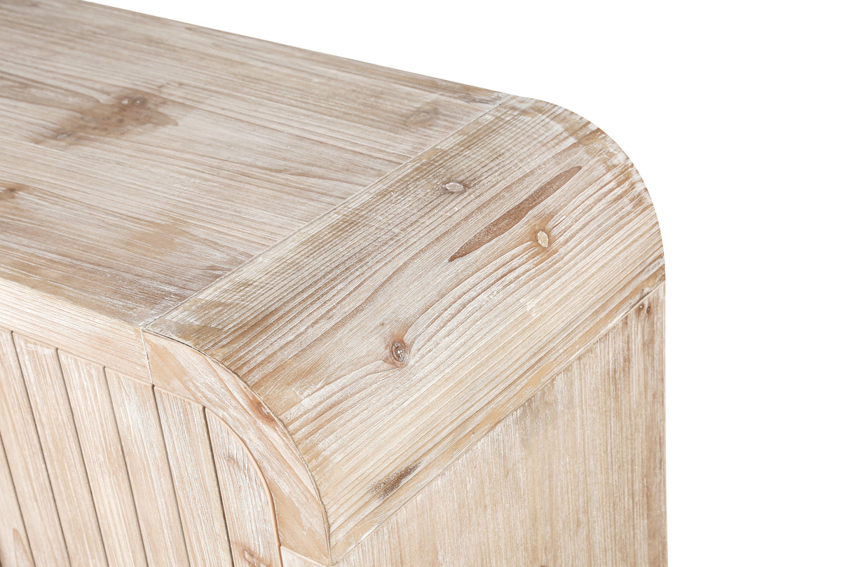 Amulette 4-Door Sideboard with Curved Edge and Adjustable Shelves