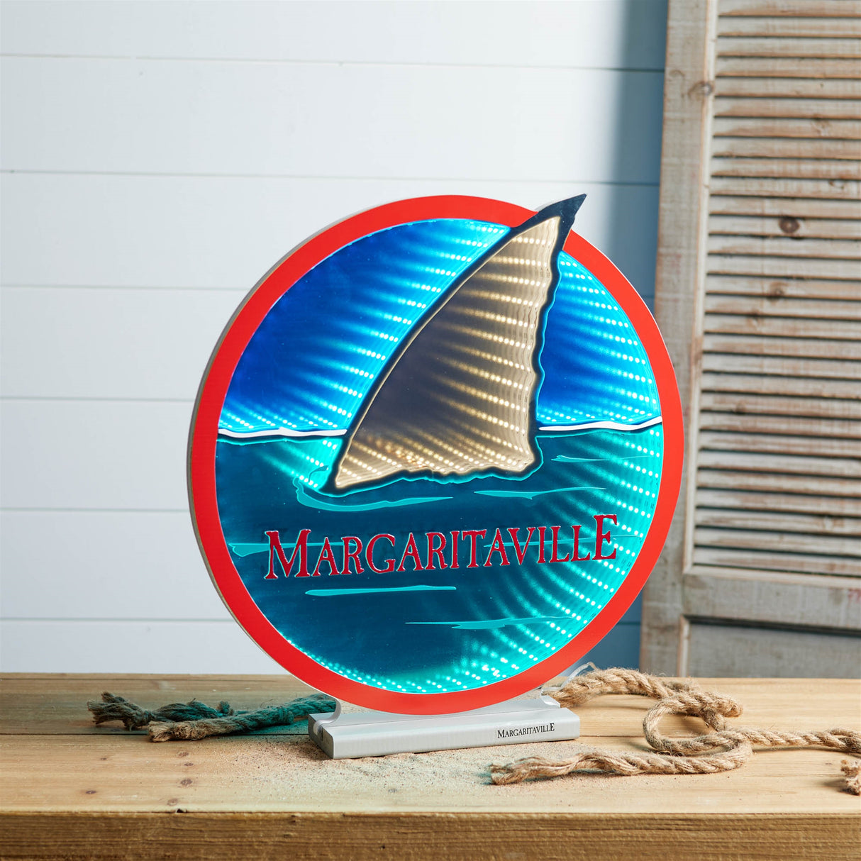 Margaritaville Shark Fin EkkoLight 16"H
