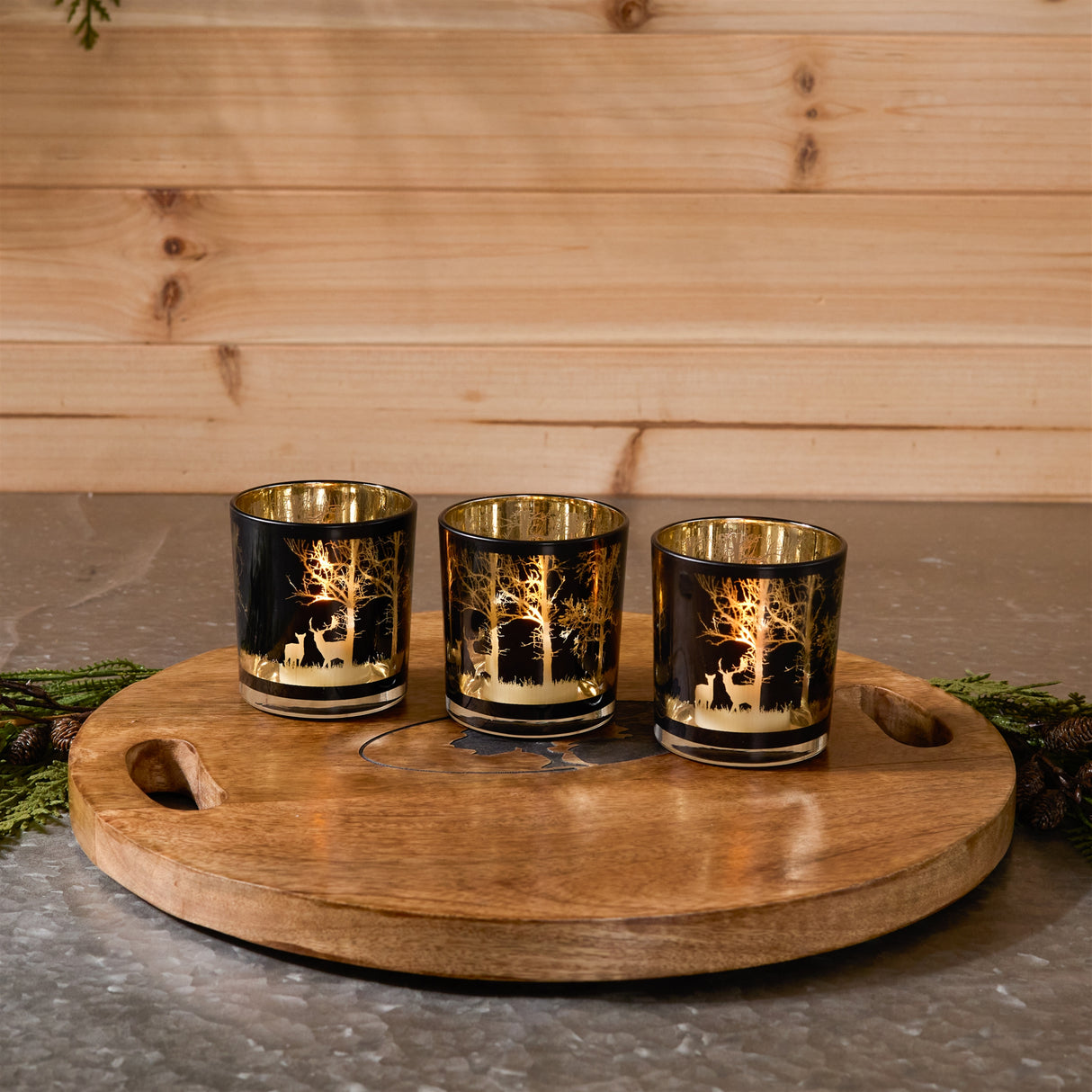 Mossy Oak Deer Votive (Set of 3)