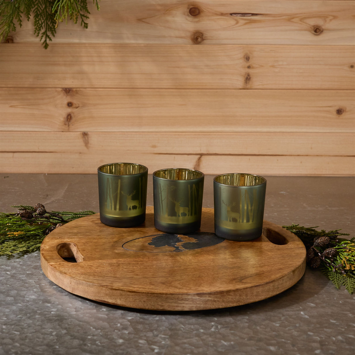 Mossy Oak Deer Votive (Set of 3)