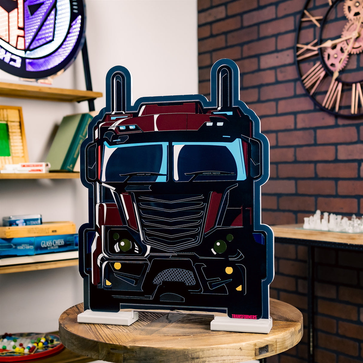 Transformers Optimus Prime Vehicle Mode Ekkolight 23"H