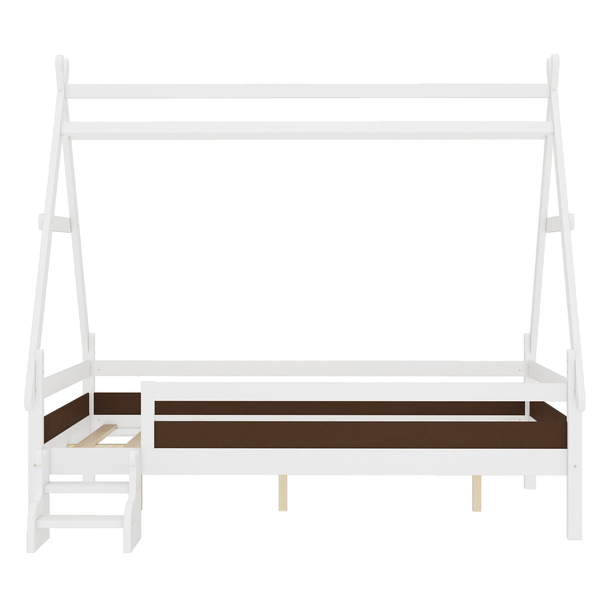 Full House Platform Bed with Stairs