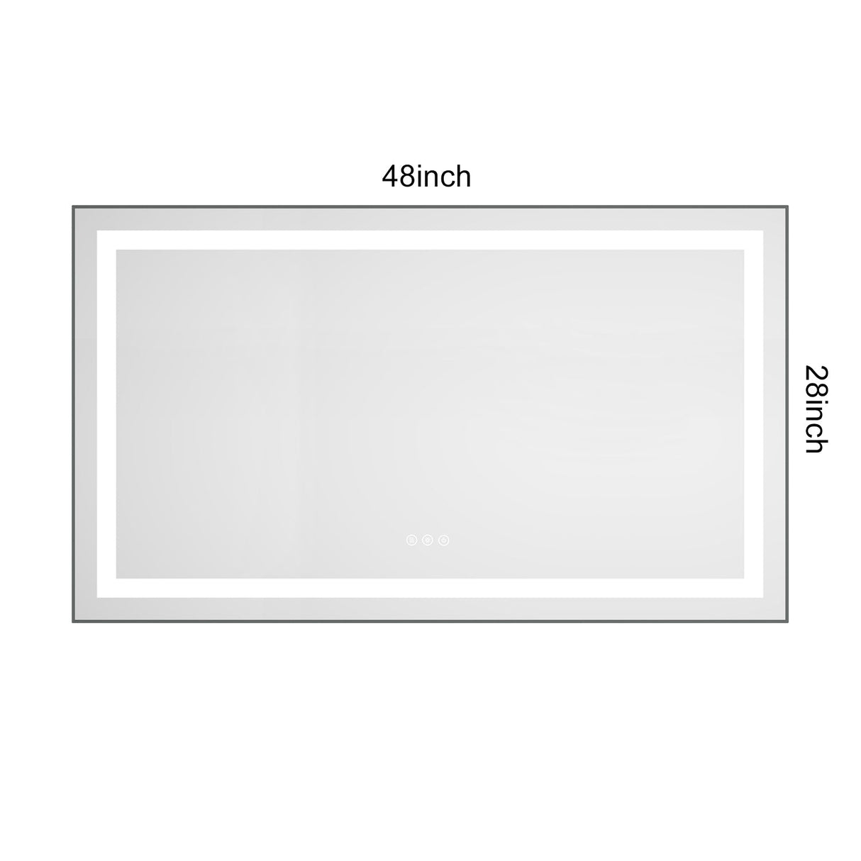 LED Bathroom Mirror with Front and Backlight